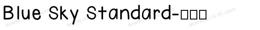 Blue Sky Standard字体转换